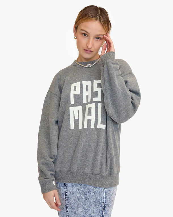 Clare V | Grand Pas Mal Oversized Sweatshirt - Grey