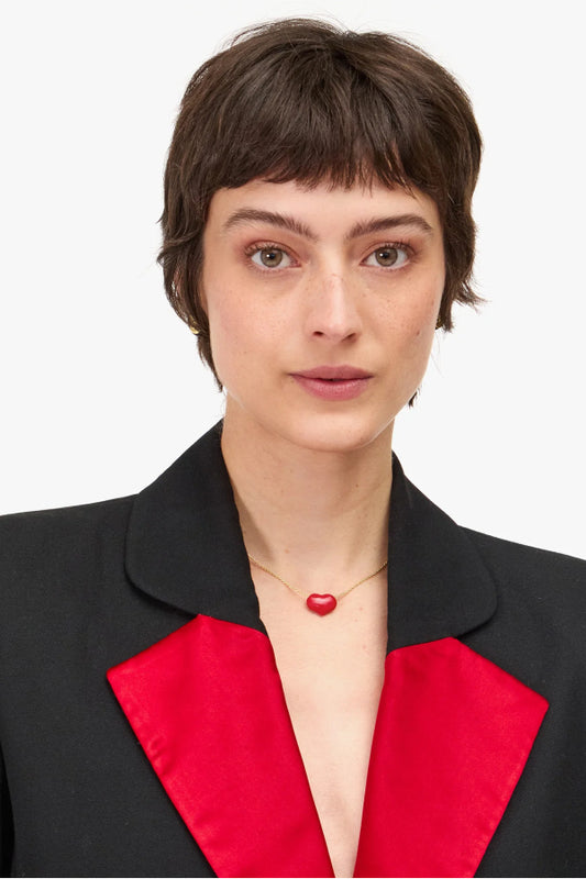 Clare V. | Petite Mylar Necklace - Poppy