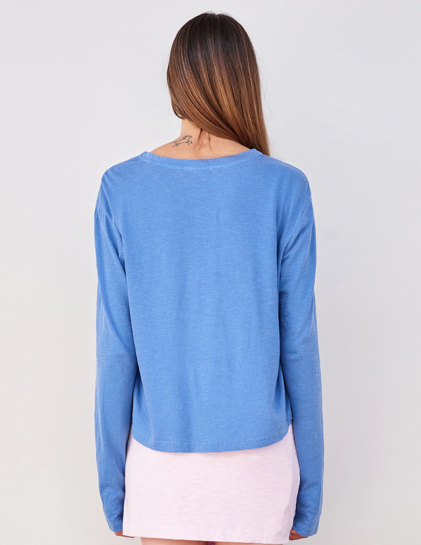 Sundry | C'estSiBon L/S Crew -Azure