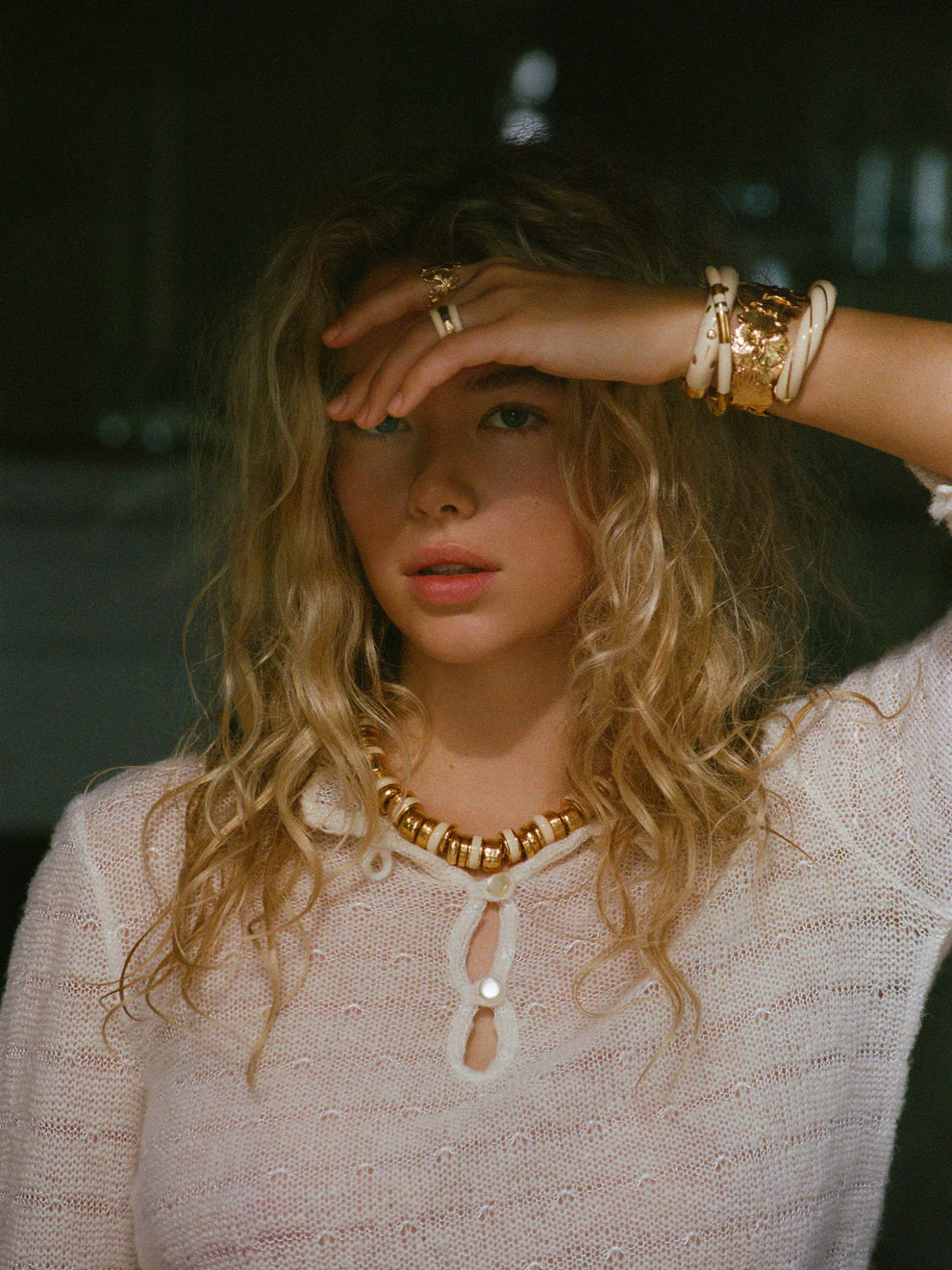 Aurélie Bidermann | Positano Bangle - Ivory