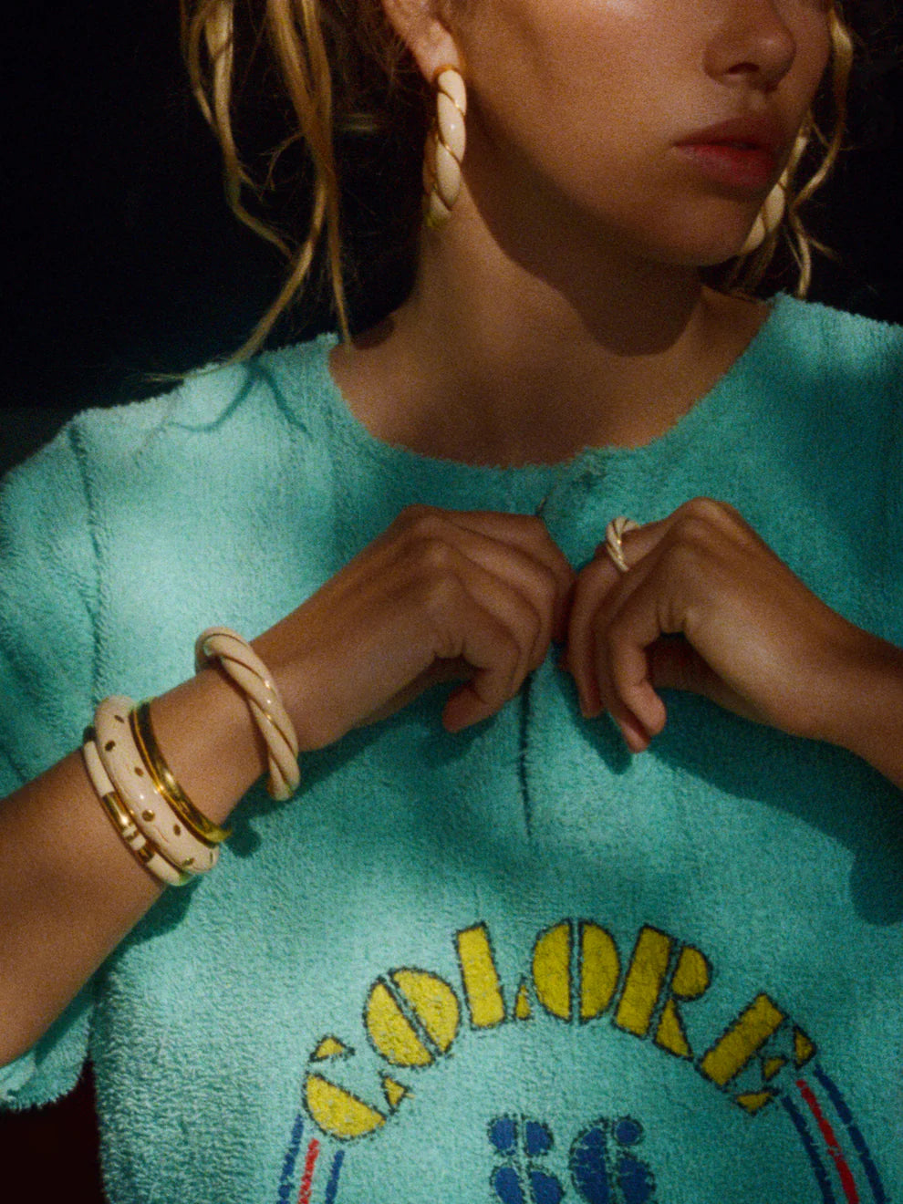 Aurélie Bidermann | Positano Bangle - Ivory