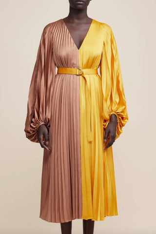 CLEA | Carla Embroidered Longline Dress - Limoncello