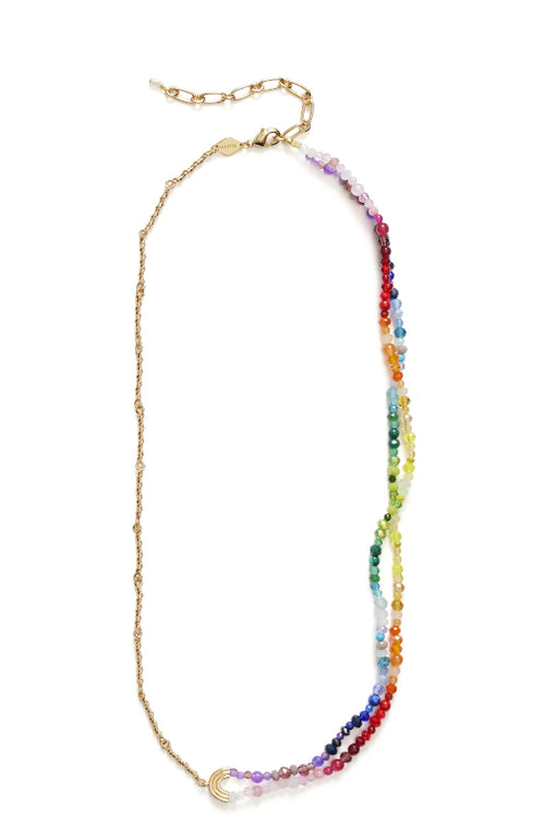 Anni Lu | Double Rainbow Necklace - Gold