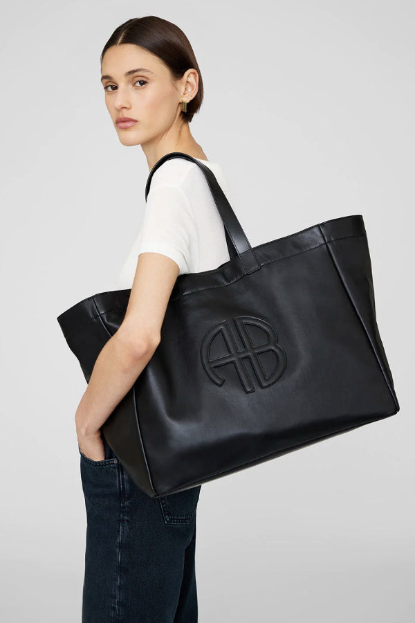 Anine Bing | Rio Tote - Black Recycled Leather