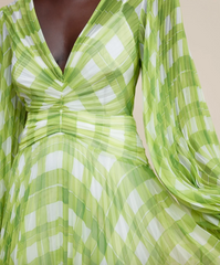 Acler | Astone Dress - Citron Check Print