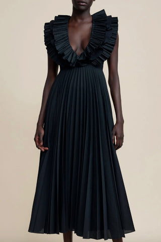Mes Demoiselle | Rose De Damas Dress - Black/Beige