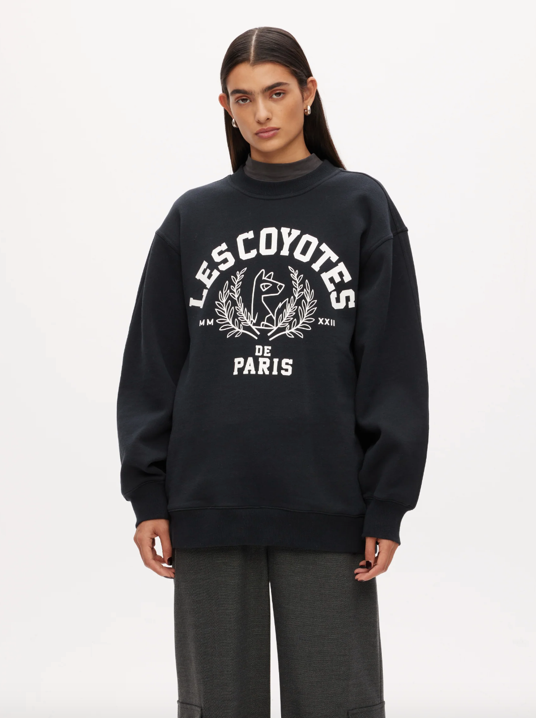 Les Coyotes De Paris | Mascotte Logo Sweatshirt - Noir