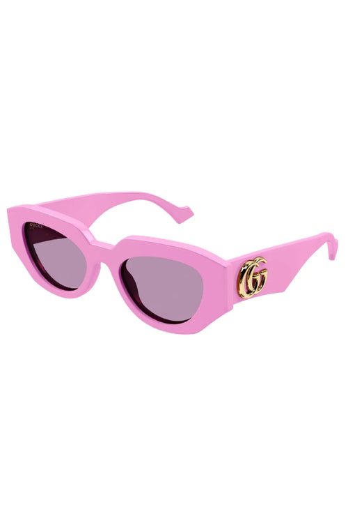 Gucci | GG1421S004 Geometric Cat Eye - Pink