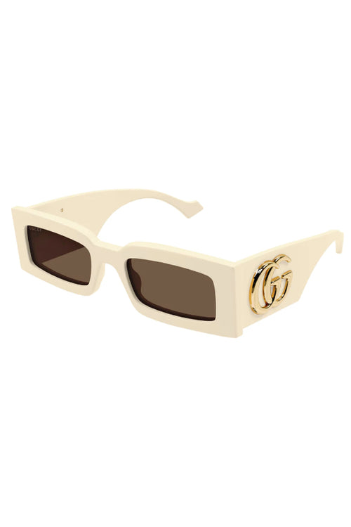 Gucci | GG1425S004 Bold Acetate Rectangle Frame - Ivory