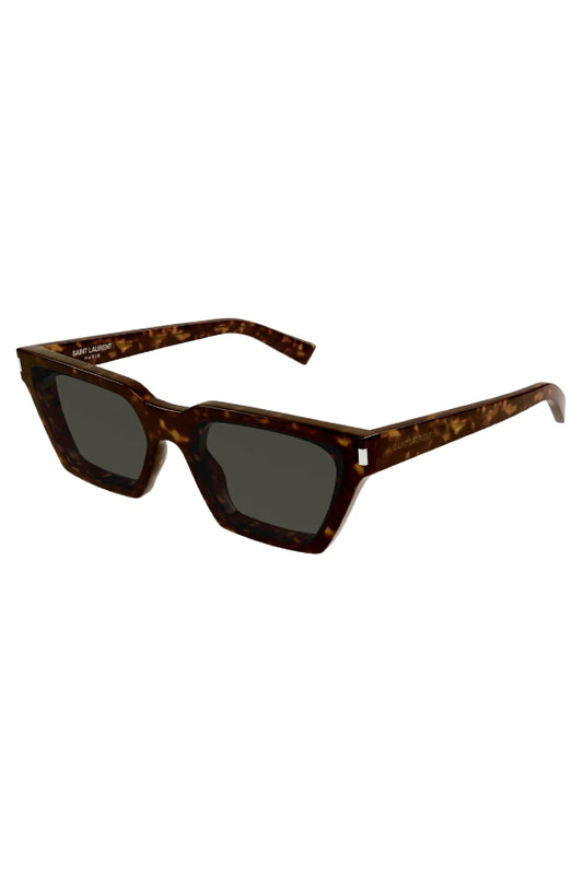 Saint Laurent | SL633CALISTA002 Corner Angle Cat Eye - Havana