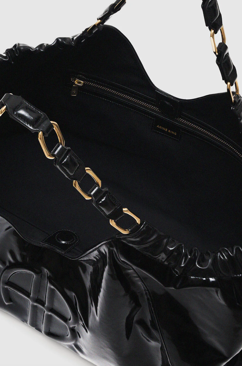 Anine Bing | Kate Tote - High Shine Black