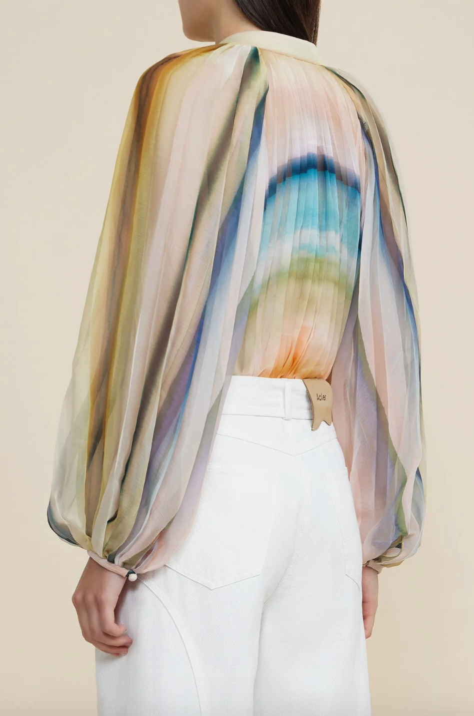 Acler | Astone Blouse - Watercolour Stripe