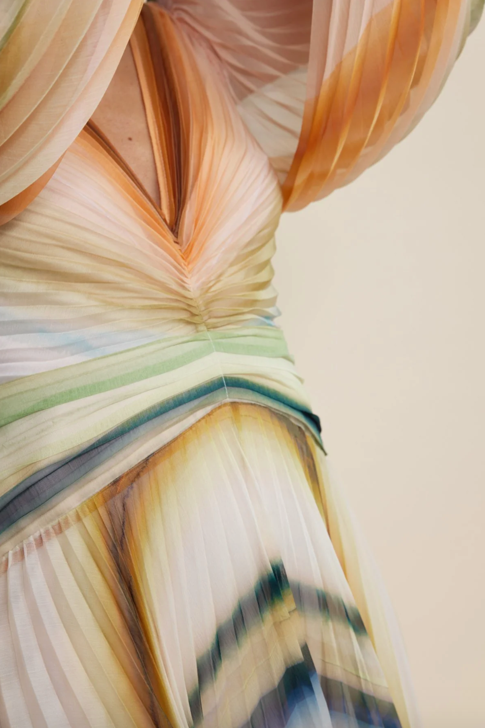 Acler | Astone Midi Dress - Watercolour Stripe