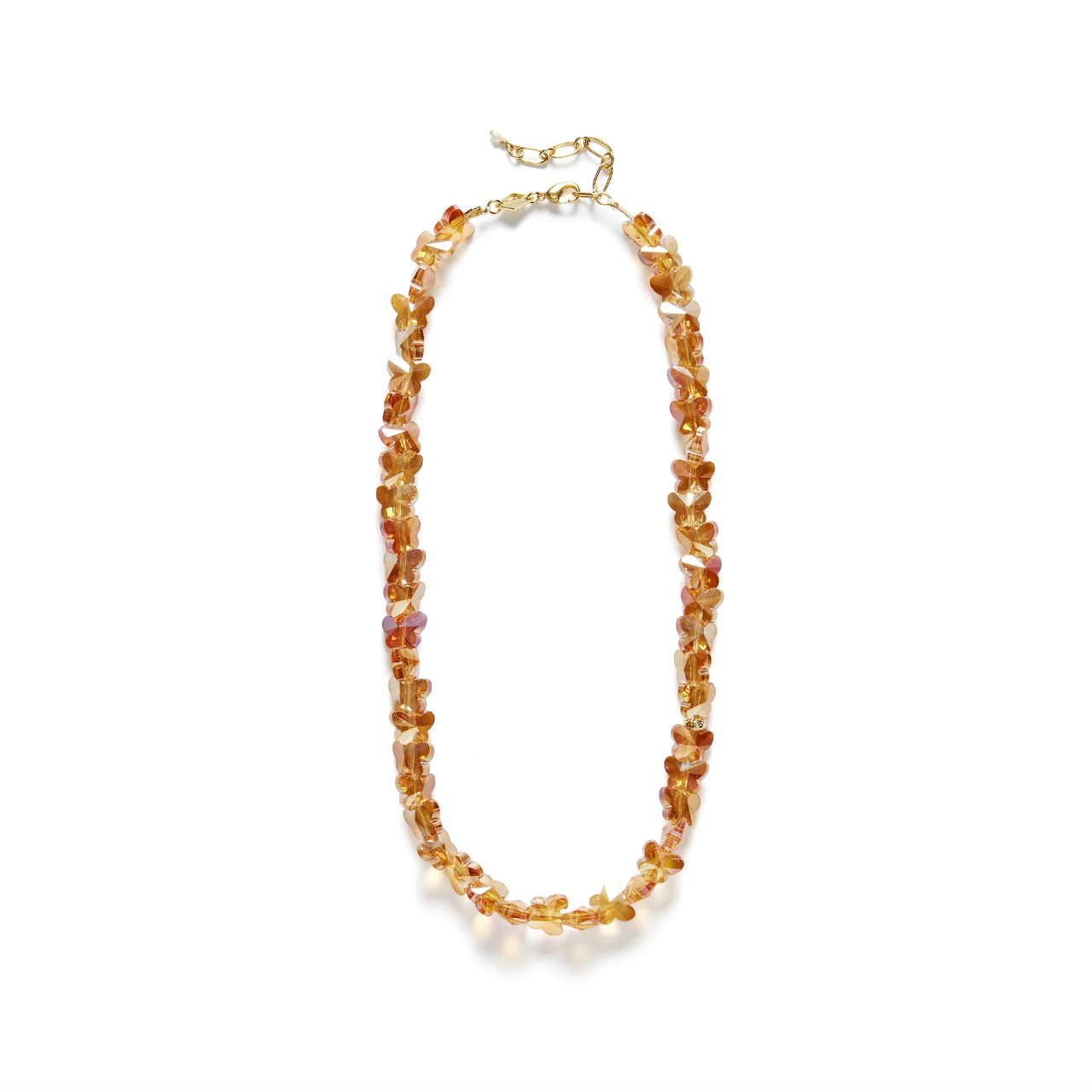 Anni Lu | Crystal Butterfly Necklace - Gold