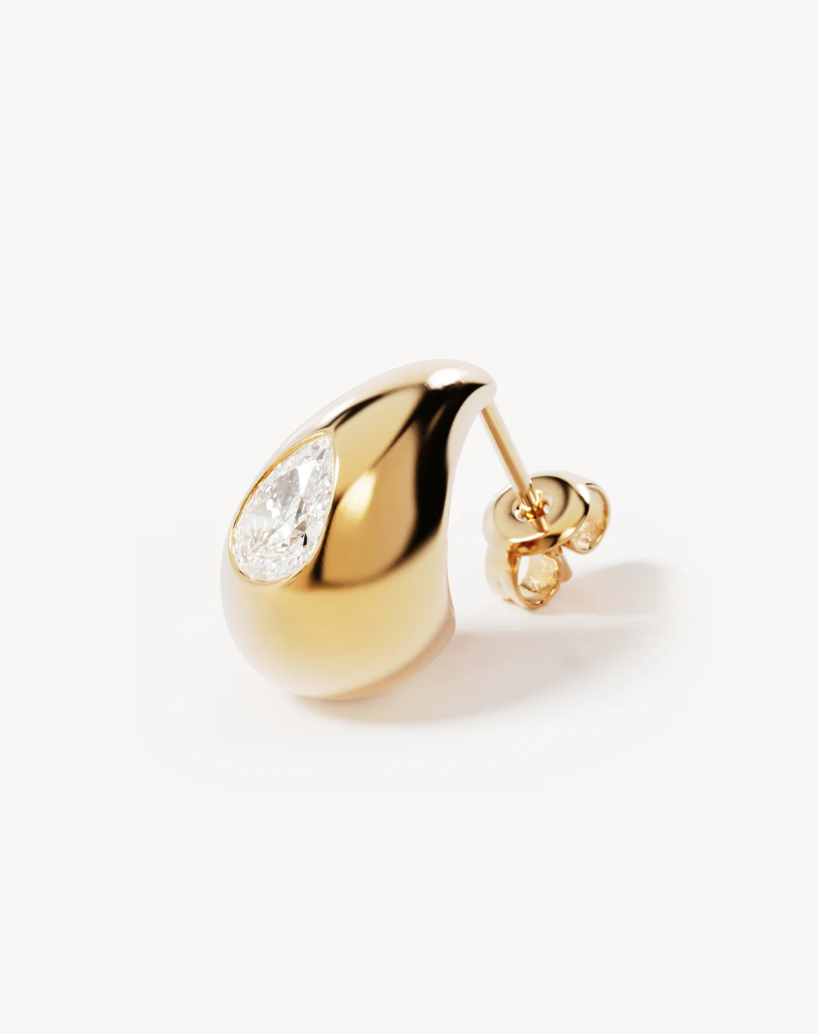 By Charlotte | Dewdrop Small Earrings - 18k Gold Vermeil
