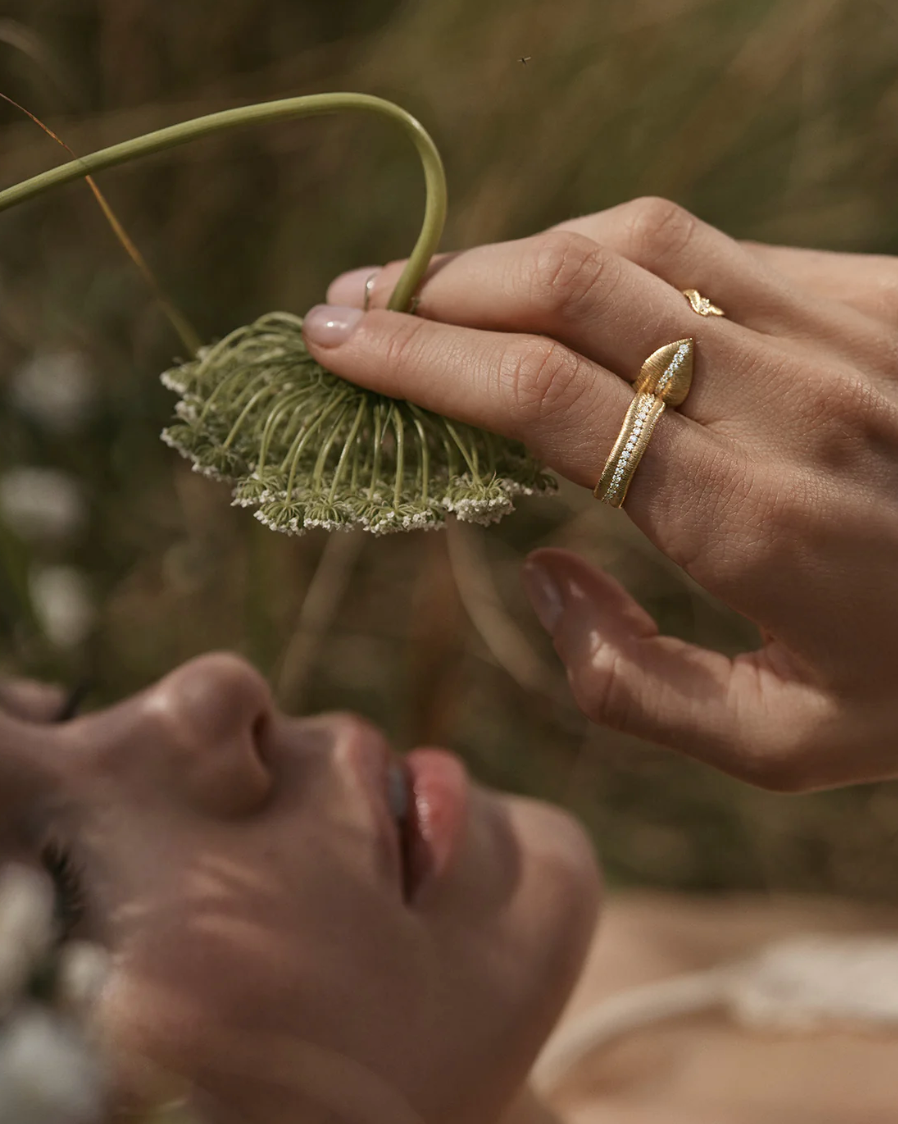 By Charlotte | Begin Again Band Ring - 18k Gold Vermeil