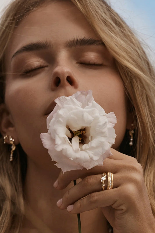By Charlotte | Begin Again Band Ring - 18k Gold Vermeil