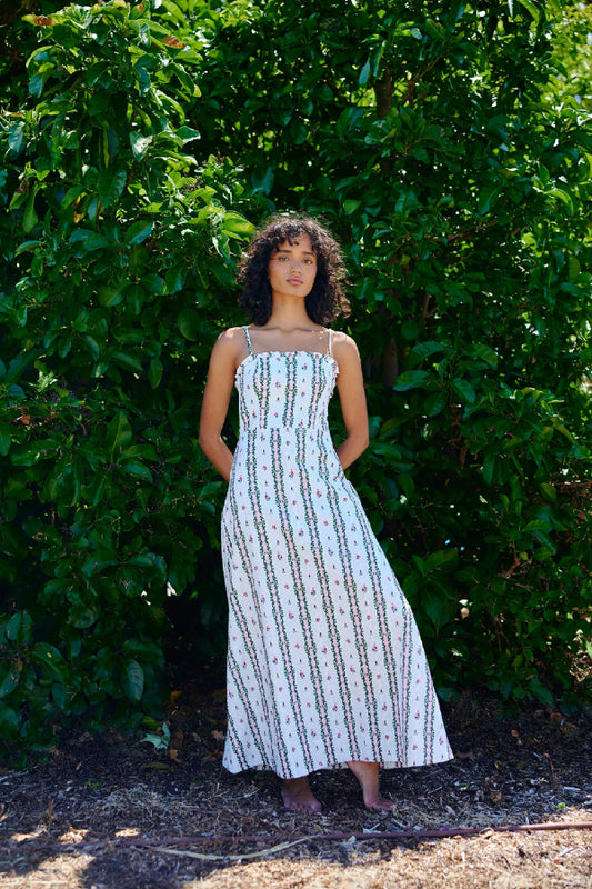 Aston Studio | Molly Dress - Antique Rose Stripe