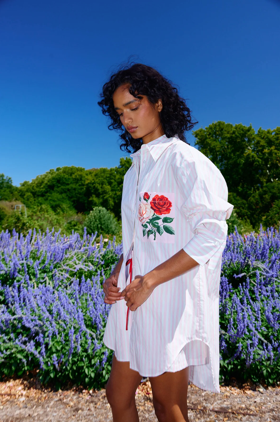 Aston Studio | Buddy Shirt - Baby Rose Stripe