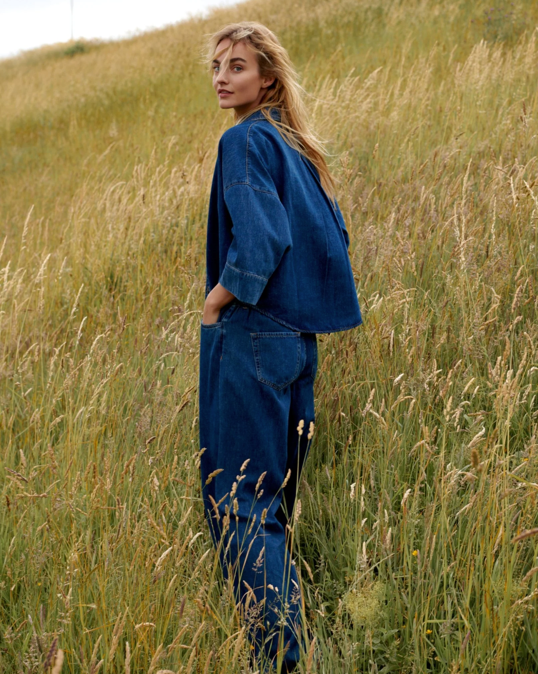 summum || Kimono Blouse - Denim