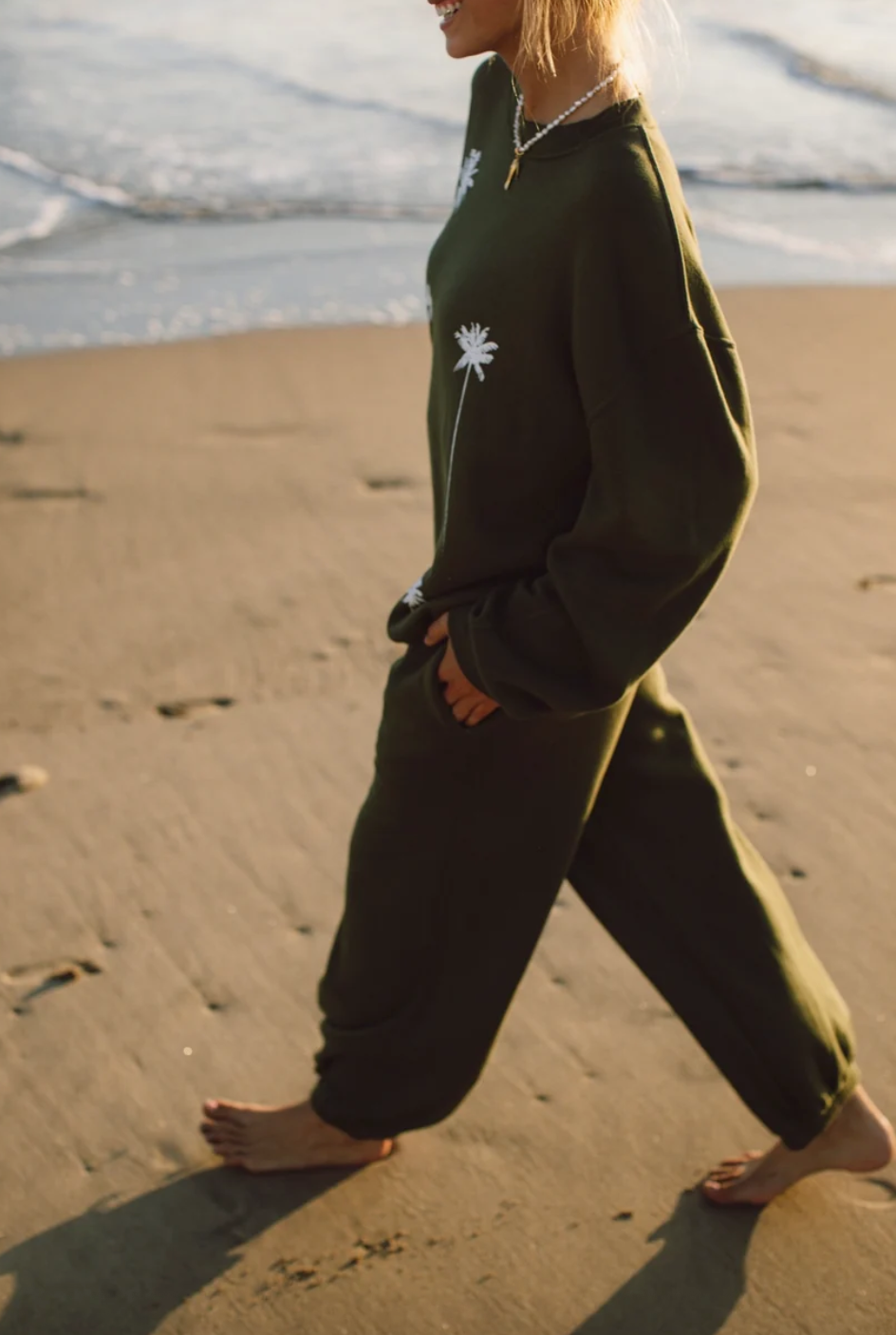 all time favourite | Off Duty Sweatshirt - Olive Branch