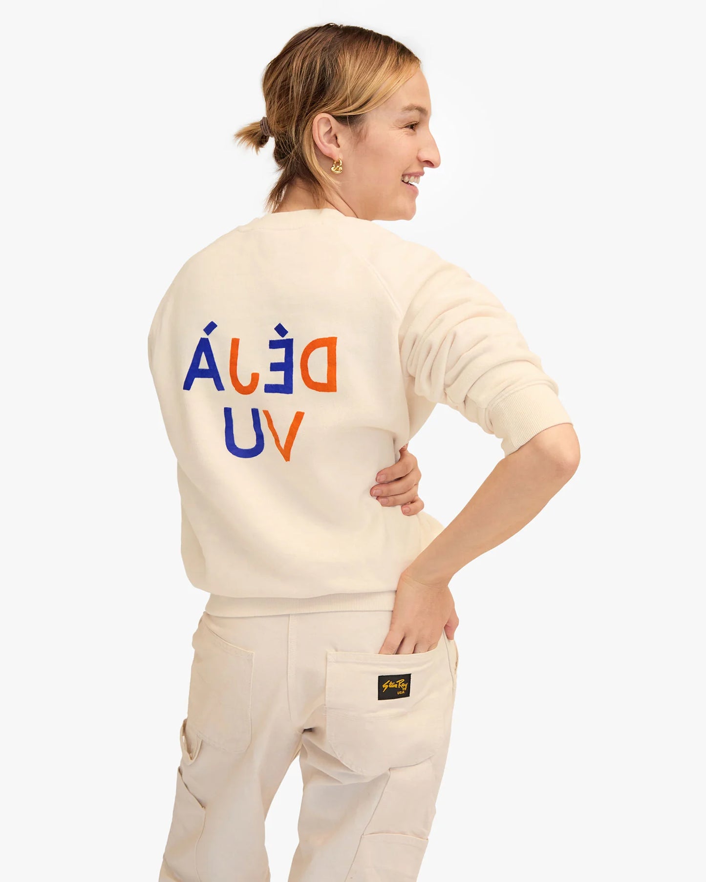 Clare V | Sweatshirt Deja Vu - Cream