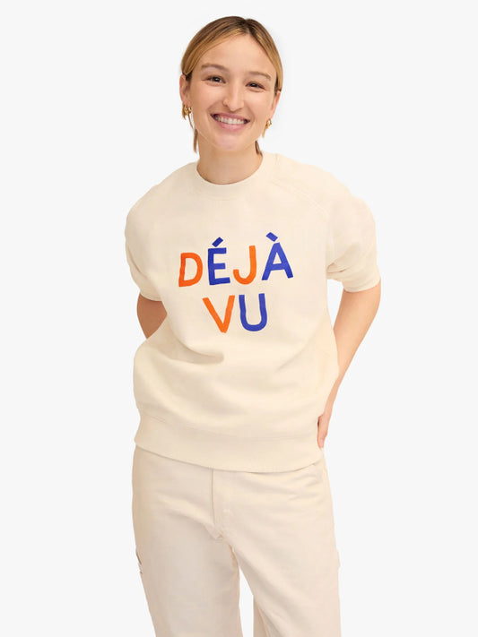 Clare V | Sweatshirt Deja Vu - Cream