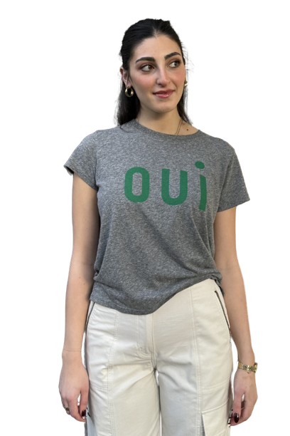 Clare V | Classic Oui Tee - Grey