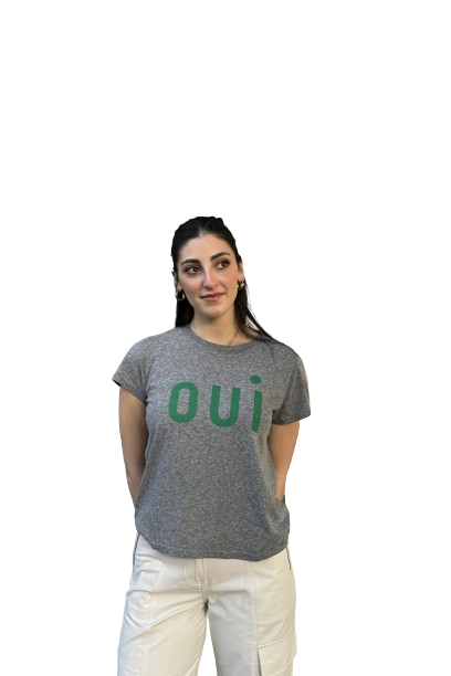 Clare V | Classic Oui Tee - Grey