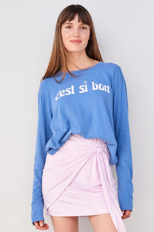 Sundry | C'estSiBon L/S Crew -Azure