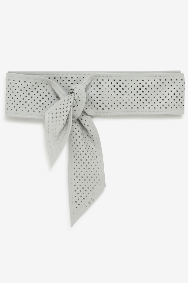 IRO Paris | Nera Cuts Leather Belt - Cloud