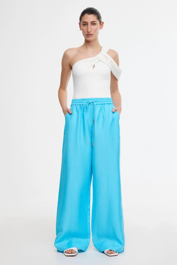 Acler | Bonython Pant - Cyan