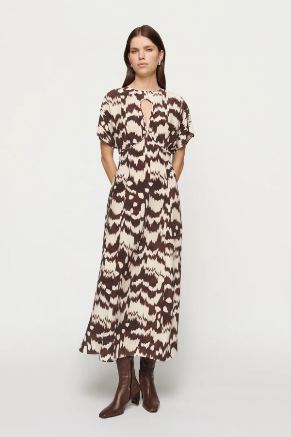 CLEA | Petra Midi Dress - Textural Print