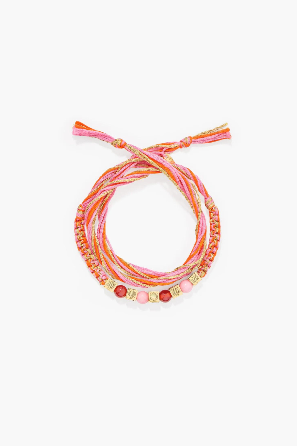 Aurélie Bidermann | Honolulu Bracelet - Pink Opal/Carnelian