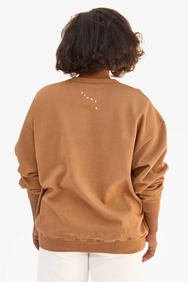 Clare V | Oversized Sweatshirt Ciao - Nutmeg