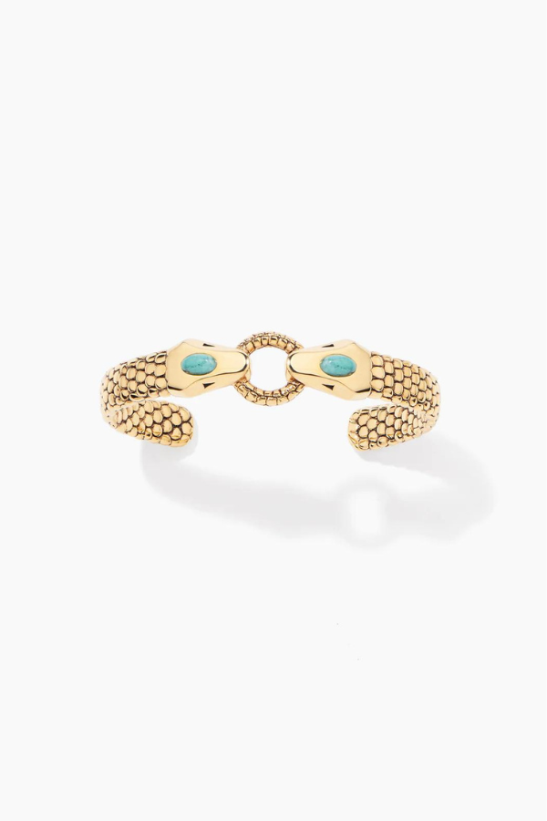 Aurélie Bidermann | Tao Bangle - Gold/Turquoise