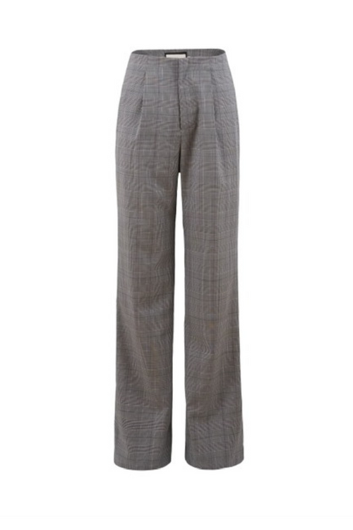 Ailiere | Plaid Wool Pant - Grey
