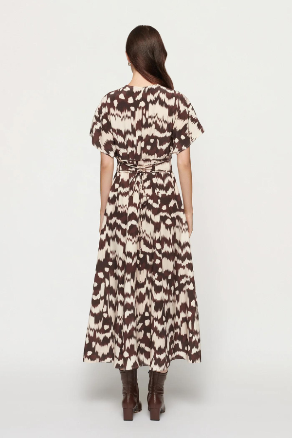 CLEA | Petra Midi Dress - Textural Print