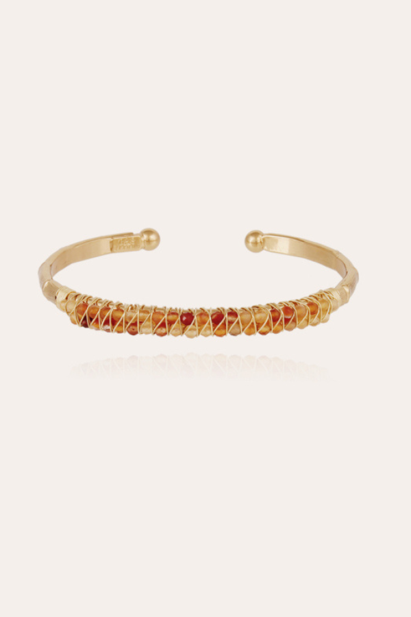 Gas Bijoux | Lyre Bracelet Large - Carnelian