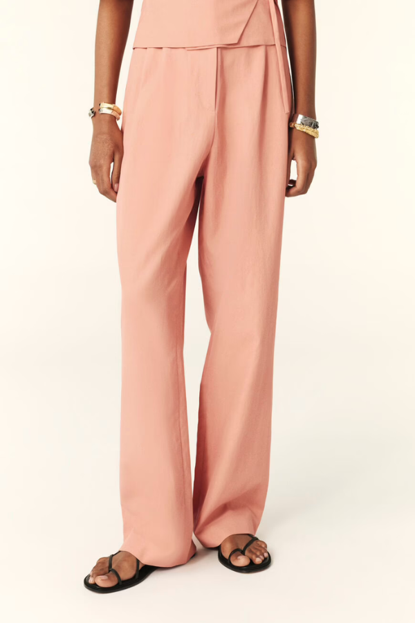 Ba&sh | Fabio Pleated Trousers - Peach