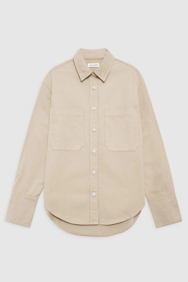 Anine Bing | Dante Shirt - Oatmeal