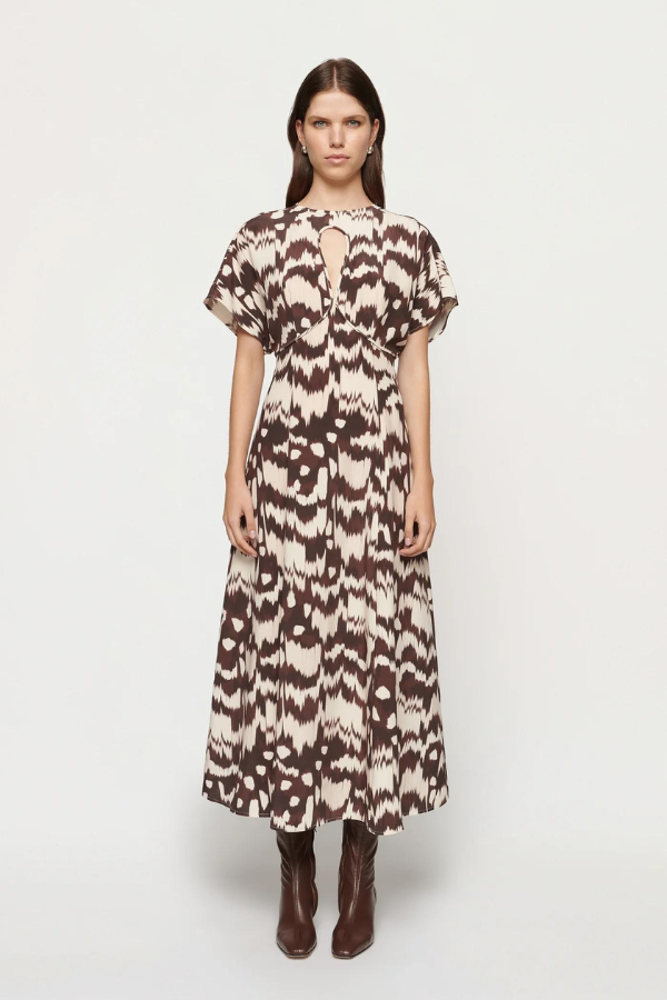 CLEA | Petra Midi Dress - Textural Print