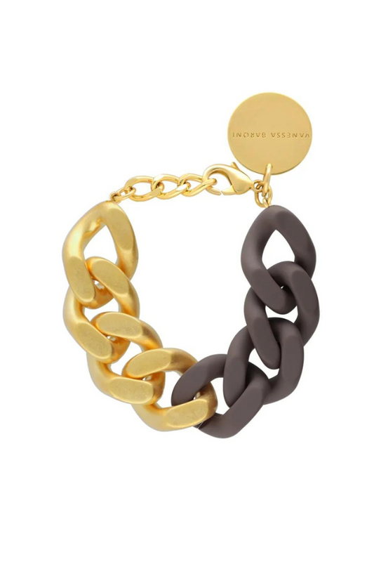 Vanessa Baroni | Great Bracelet - Matt Taupe Gold