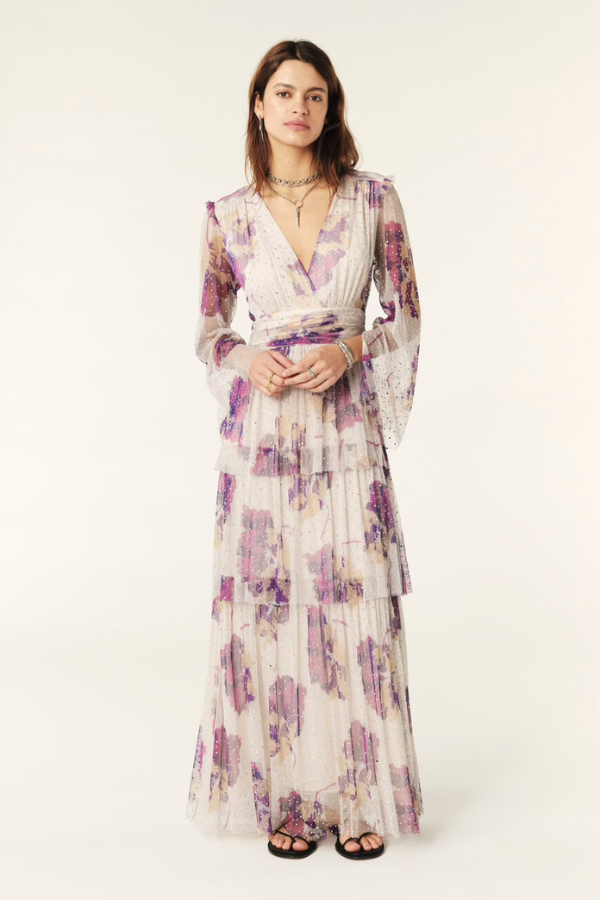 Ba&sh | Railey Tulle Maxi Dress - Ecru