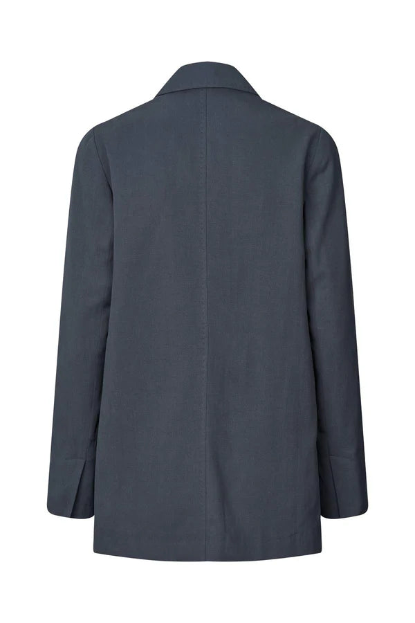 Rabens Saloner | Harley Aviator Side Split Jacket - Dusty Navy