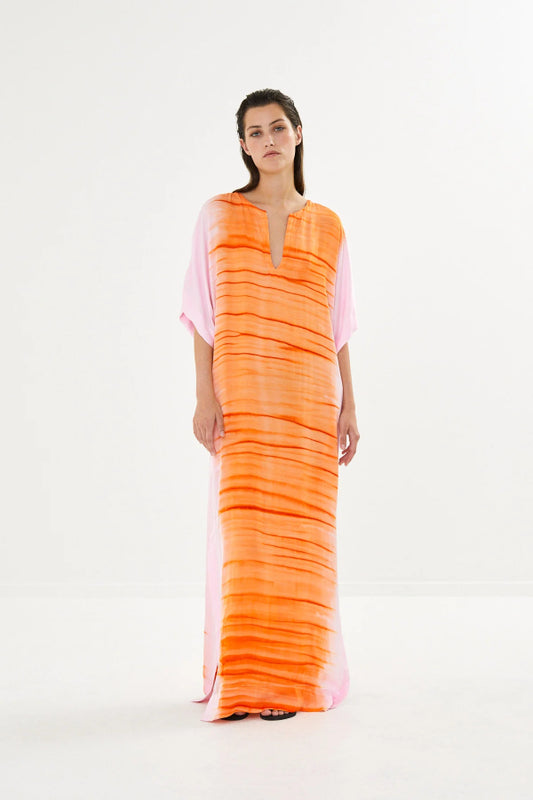 Rabens Saloner | Maha Dress - Orange Combo