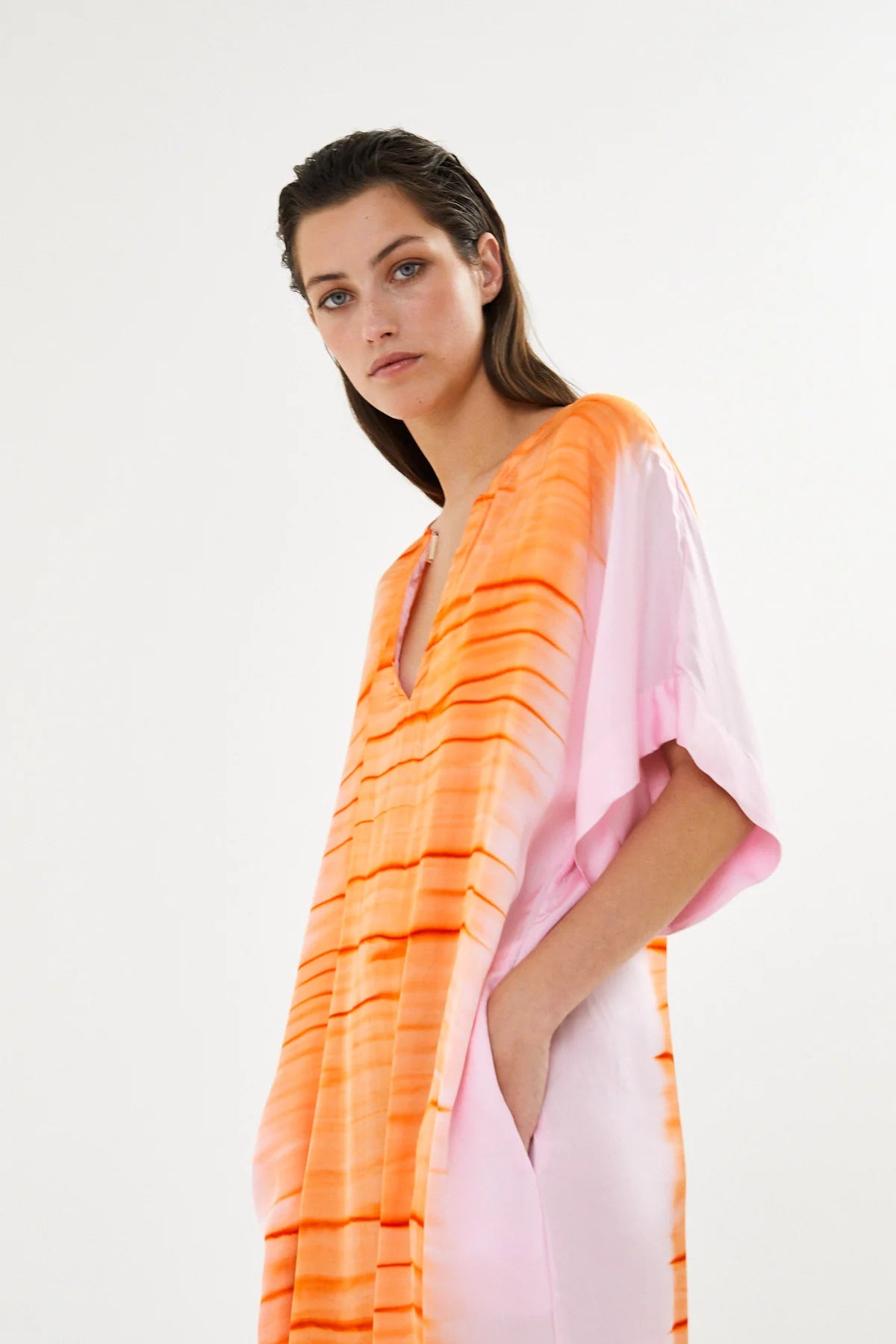 Rabens Saloner | Maha Dress - Orange Combo