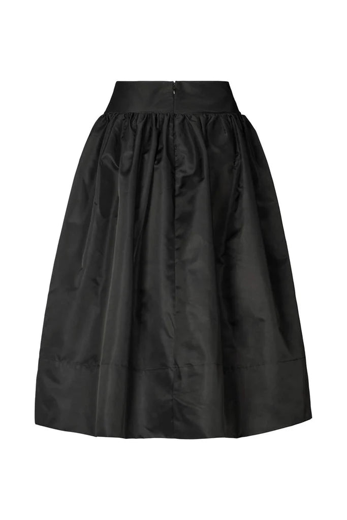 Rabens Saloner | Silke Nylon Full Skirt - Black