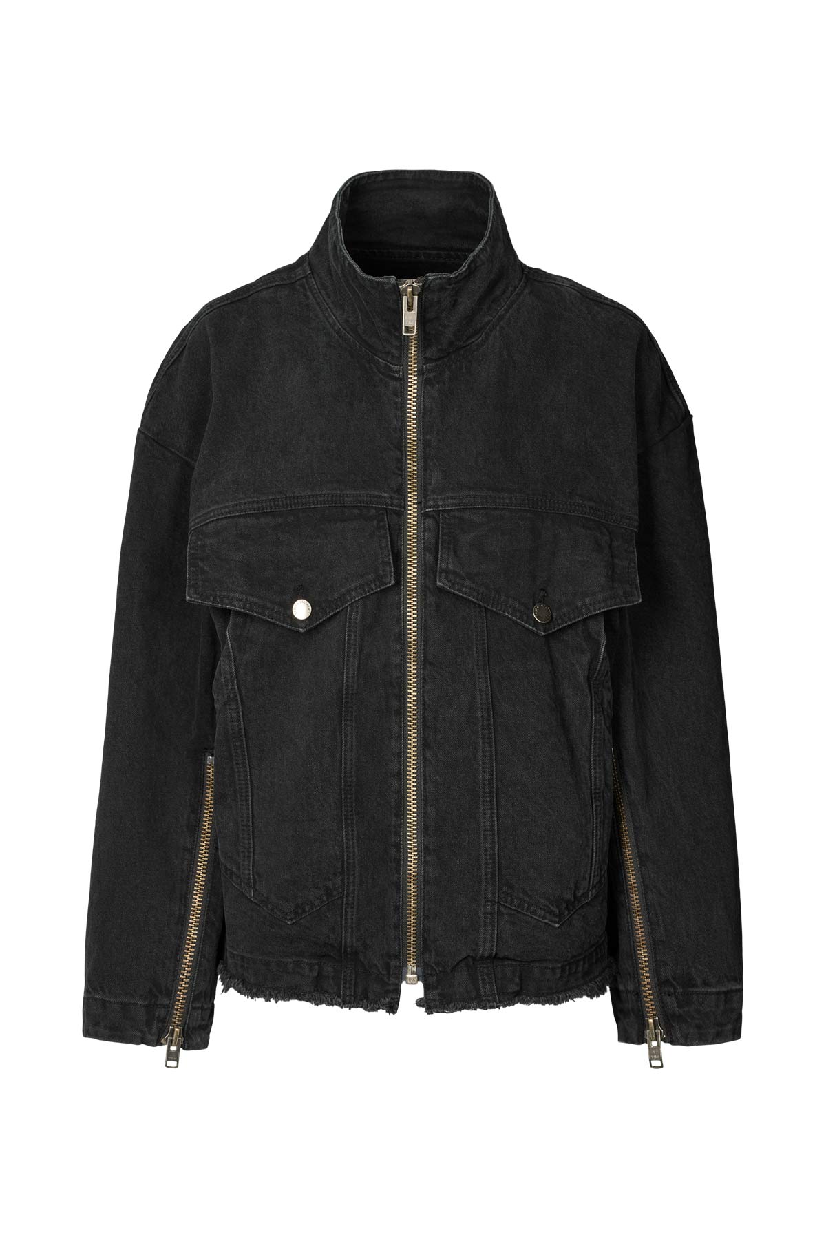 Rabens Saloner | Loretta Denim Jacket - Washed Black