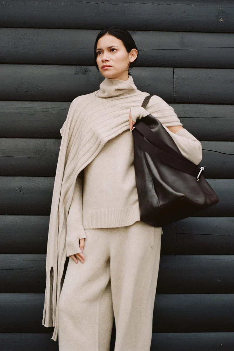 Rabens Saloner | Dianne Pure Wool Lounge Pant - Oatmeal